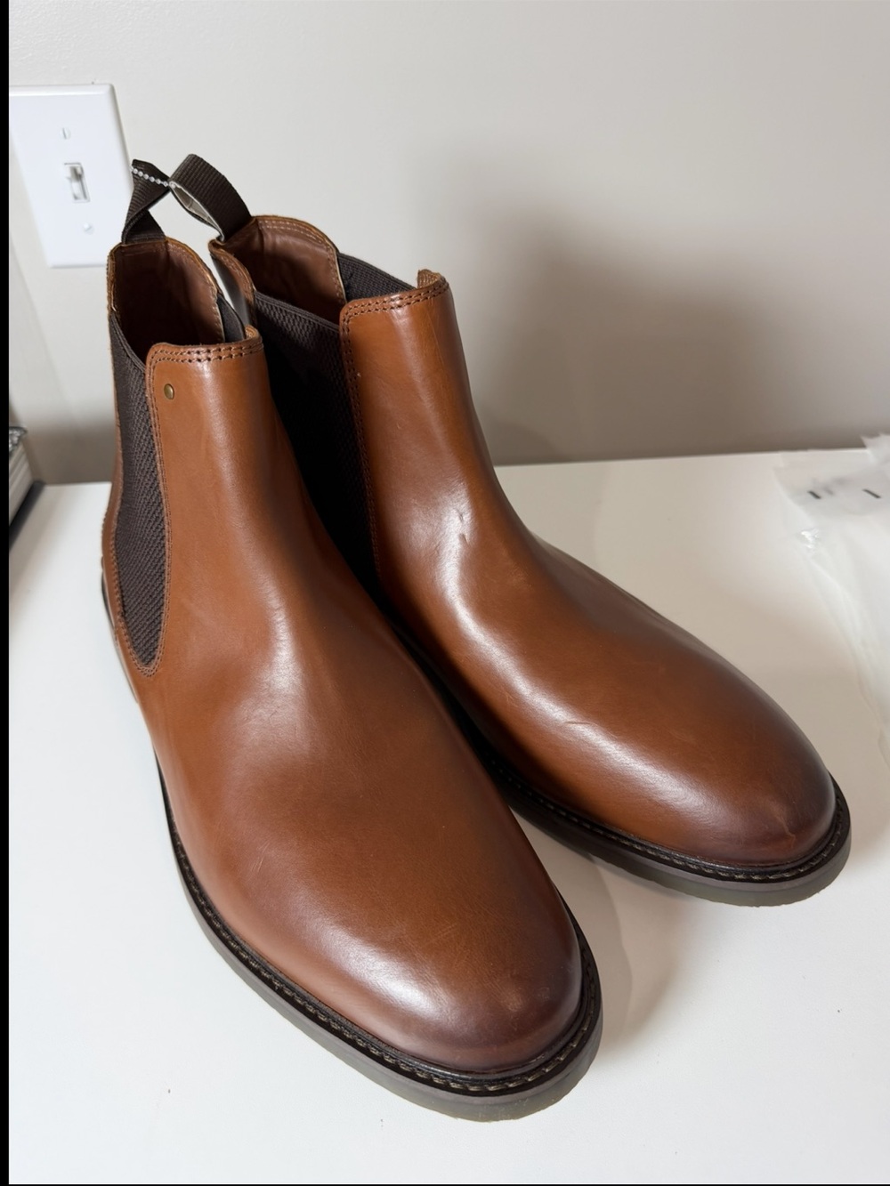 Brand New Clarks 13 Jaxen Easy Chukka Leather Chelsea Boots